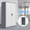 Lockable Filing Cabinet Office Furniture Document Storage with Adjustable Shelves