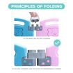 ABST 20 Sided Panel Kids Baby Playpen Interactive Baby Room Foldable Safety Gates Bear Design