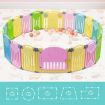 ABST 20 Sided Panel Kids Baby Playpen Interactive Baby Room Foldable Safety Gates Bear Design