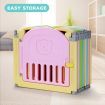 ABST 20 Sided Panel Kids Baby Playpen Interactive Baby Room Foldable Safety Gates Bear Design