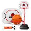 2.4m Large Kids Portable Basketball Hoop Stand System Set Adjustable Height Net Ring Ball