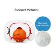 2.4m Large Kids Portable Basketball Hoop Stand System Set Adjustable Height Net Ring Ball
