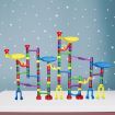 136PCS Marble Run Game Marble Race Track Light Marbles Kids Birthday Gift