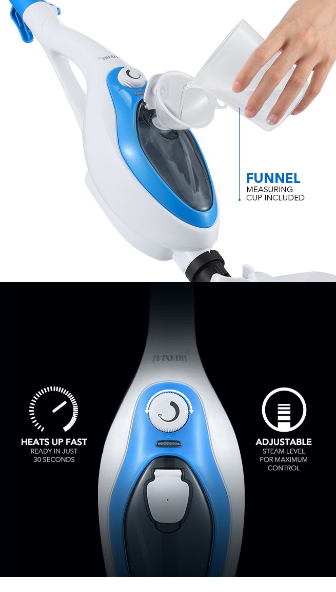 New Maxkon 13in1 Steam Mop Cleaner 1500W Handheld Steamer Multiple