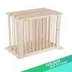 8 Panel Wooden Kids Playpen Foldable Removable - Burlywood