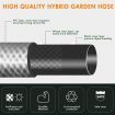Wall Mount Garden Hose Reel High Pressure Hose Nozzle Self Coiling 7 Modes-25m
