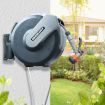 Wall Mount Garden Hose Reel High Pressure Hose Nozzle Self Coiling 7 Modes-25m