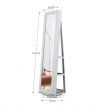 360 Degree Rotatable Mirror Jewellery Cabinet with Necklace Earring Ring Holders