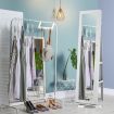 360 Degree Rotatable Mirror Jewellery Cabinet with Necklace Earring Ring Holders