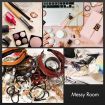 360 Degree Rotatable Mirror Jewellery Cabinet with Necklace Earring Ring Holders
