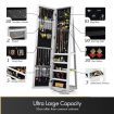360 Degree Rotatable Mirror Jewellery Cabinet with Necklace Earring Ring Holders