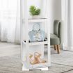 360 Degree Rotatable Mirror Jewellery Cabinet with Necklace Earring Ring Holders