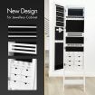 Versatile Mirror Jewellery Cabinet Auto LED light-White