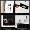 Versatile Mirror Jewellery Cabinet Auto LED light-White