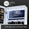 Versatile Mirror Jewellery Cabinet Auto LED light-White