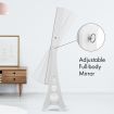 Versatile Mirror Jewellery Cabinet Auto LED light-White