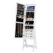 Versatile Mirror Jewellery Cabinet Auto LED light-White