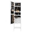 Versatile Mirror Jewellery Cabinet Auto LED light-White