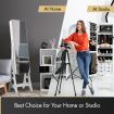 Versatile Mirror Jewellery Cabinet Auto LED light-White