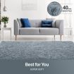 Fluffy Shaggy Area Rug Large Grey Carpet Home Bedroom Anti Slip Floor Mat 160x230cm