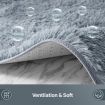 Fluffy Shaggy Area Rug Large Grey Carpet Home Bedroom Anti Slip Floor Mat 160x230cm