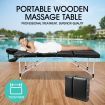 75cm Aluminium Massage Table Bed Therapy Equipment-Black
