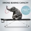75cm Aluminium Massage Table Bed Therapy Equipment-Black