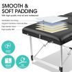 75cm Aluminium Massage Table Bed Therapy Equipment-Black