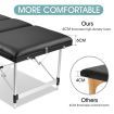 80cm Aluminium Massage Table Bed Therapy Equipment-Black