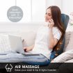 Air Compression Shiatsu Rotating Massage Seat Cushion Neck Back Full Body Massager
