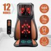 Full Body Massage Cushion Shiatsu Neck Back Massager Chair Pad Car Massaging Seat-Orange