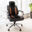 Full Body Massage Cushion Shiatsu Neck Back Massager Chair Pad Car Massaging Seat-Orange