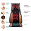 Full Body Massage Cushion Shiatsu Neck Back Massager Chair Pad Car Massaging Seat-Orange