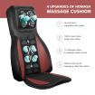 Full Body Massage Cushion Shiatsu Neck Back Massager Chair Pad Car Massaging Seat-RED