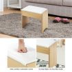 Dressing Table Stool Combo w/ Flip Top Mirror Hidden Storage