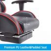 Adjustable High Back Racing Gaming Computer Chair w/ Footrest