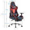 Adjustable High Back Racing Gaming Computer Chair w/ Footrest