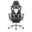 Adjustable High Back Racing Computer Chair w/ Footrest