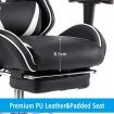 Adjustable High Back Racing Computer Chair w/ Footrest