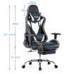 Adjustable High Back Racing Computer Chair w/ Footrest