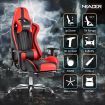 Ergonomic High Back Leather Office Chair Desk Gaming Chair-Red