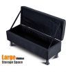 Multifunctional 3 Seater Leather Sofa Bed w/ Footstool Hidden Storage