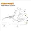 Multifunctional 3 Seater Leather Sofa Bed w/ Footstool Hidden Storage
