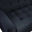 Multifunctional 3 Seater Leather Sofa Bed w/ Footstool Hidden Storage