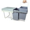 Double 15 Litre Pull Out Rubbish Bin