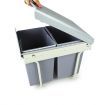 Double 15 Litre Pull Out Rubbish Bin
