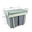 Double 15 Litre Pull Out Rubbish Bin