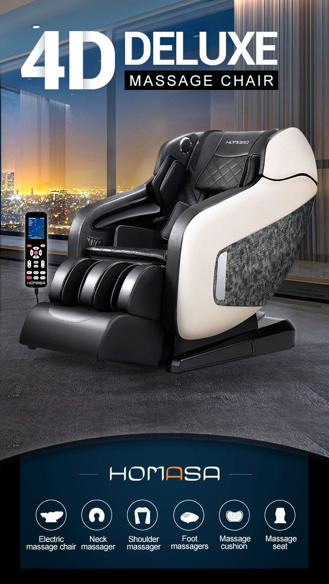 HOMASA 4D Electric Massage Recliner Chair Zero Gravity Massager Off