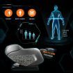 HOMASA 4D Electric Massage Recliner Chair Zero Gravity Massager Grey