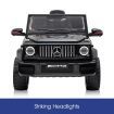 Black Mercedes Ride on Toy Off Road for Kids Remote Control Music Lights